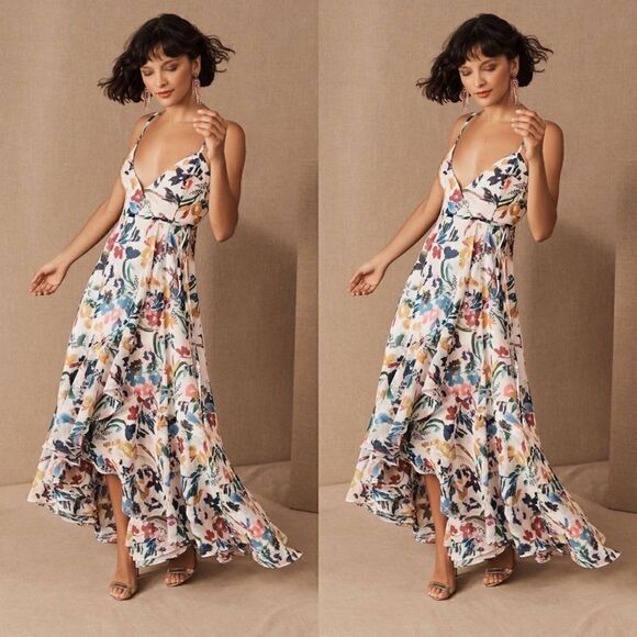 Bhldn x Fame and Partners Nico V-Neck Floral Wrap - Picture 1 of 4